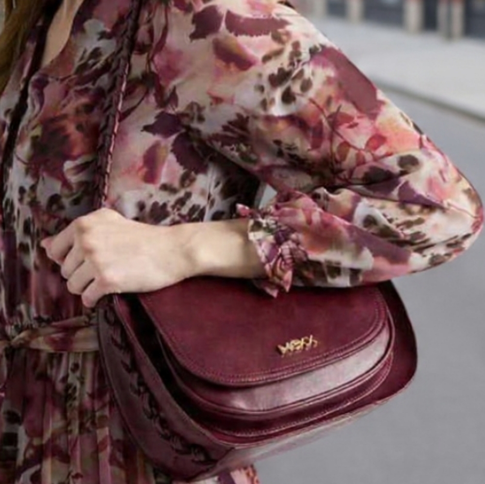 Mexx Stylish Maroon Burgundy Shoulder Bag - Picture 9 of 10